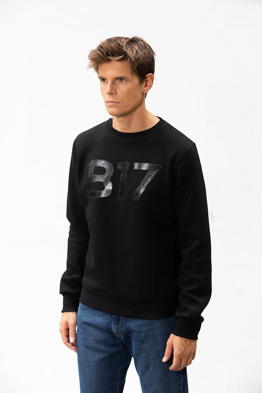 Felpa Paricollo Black on Black