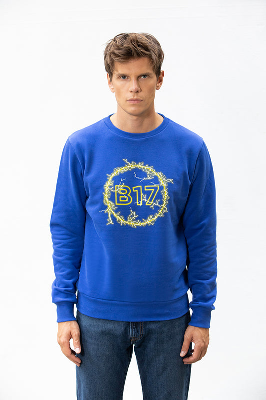 Felpa Paricollo Blu Electric