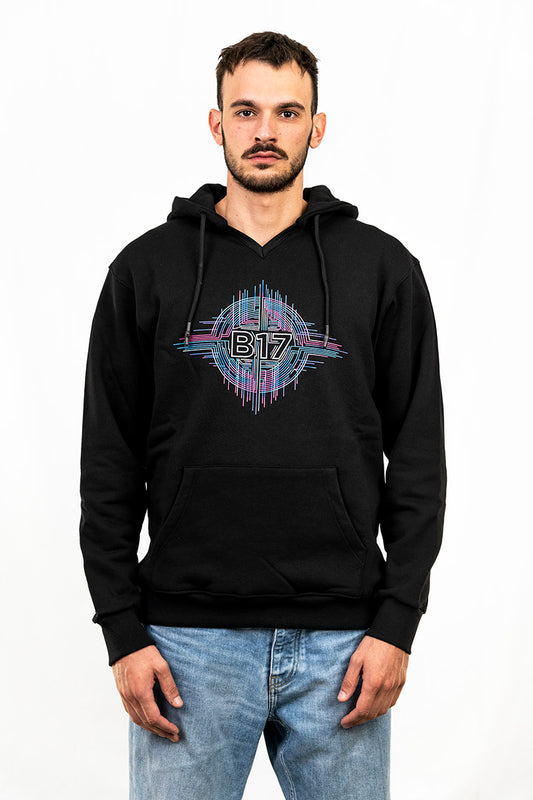 Felpa con cappuccio Black